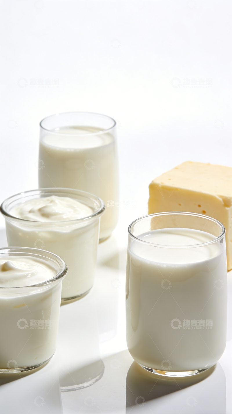 高清大图下载【趣麦麦图】简约乳制品展示摄影