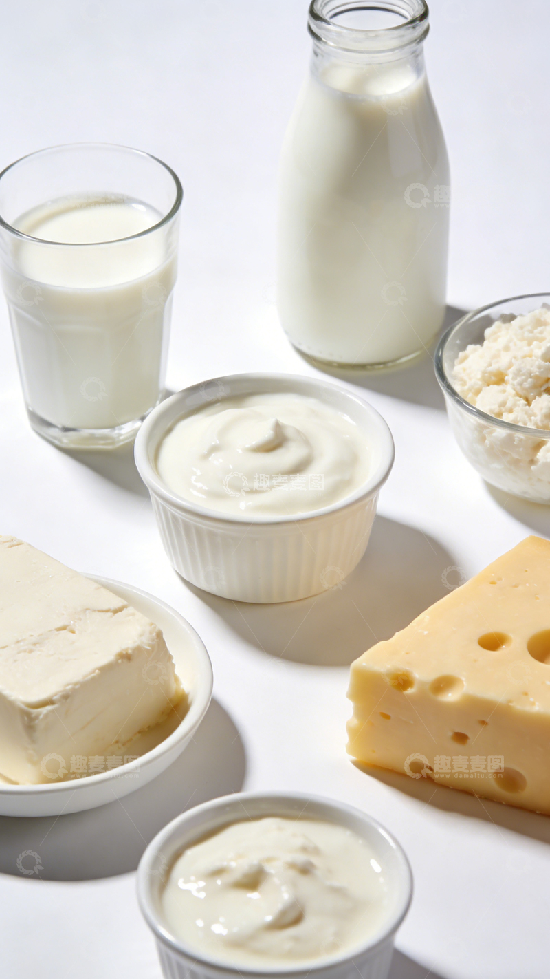 高清大图下载【趣麦麦图】乳制食品展示
