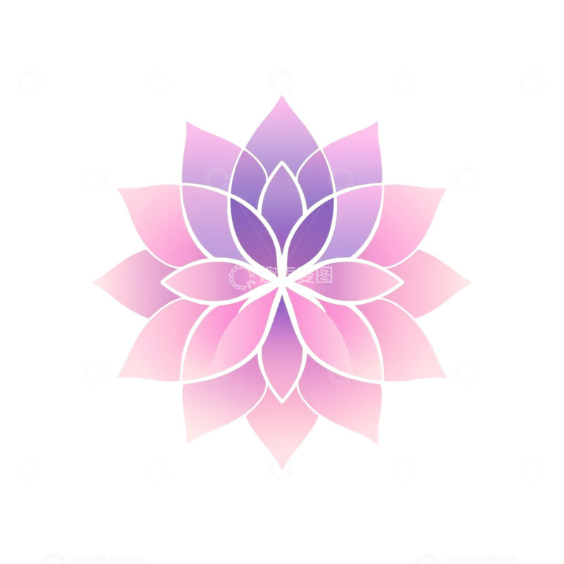 高清大图下载【趣麦麦图】未来主义抽象花卉盛宴