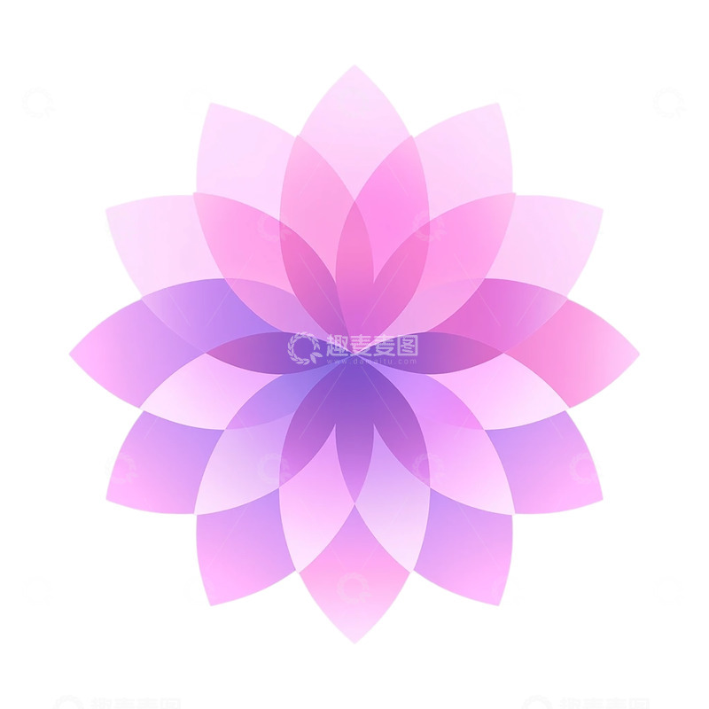 高清大图下载【趣麦麦图】梦幻几何花海的光影奇迹