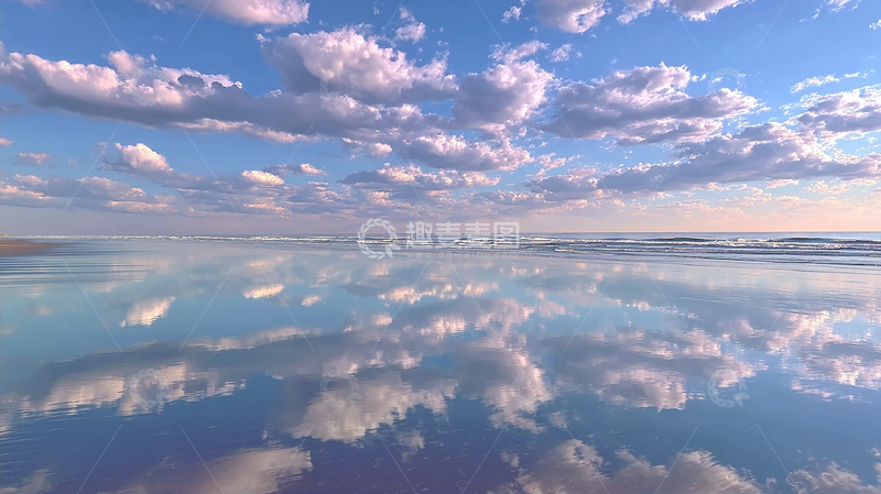 高清大图下载【趣麦麦图】海天一色云影交织梦境