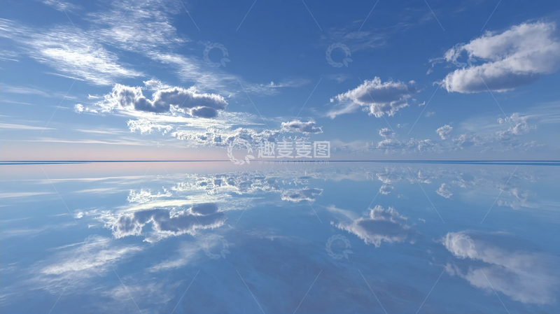 高清大图下载【趣麦麦图】天空之镜：云海与倒影奇观