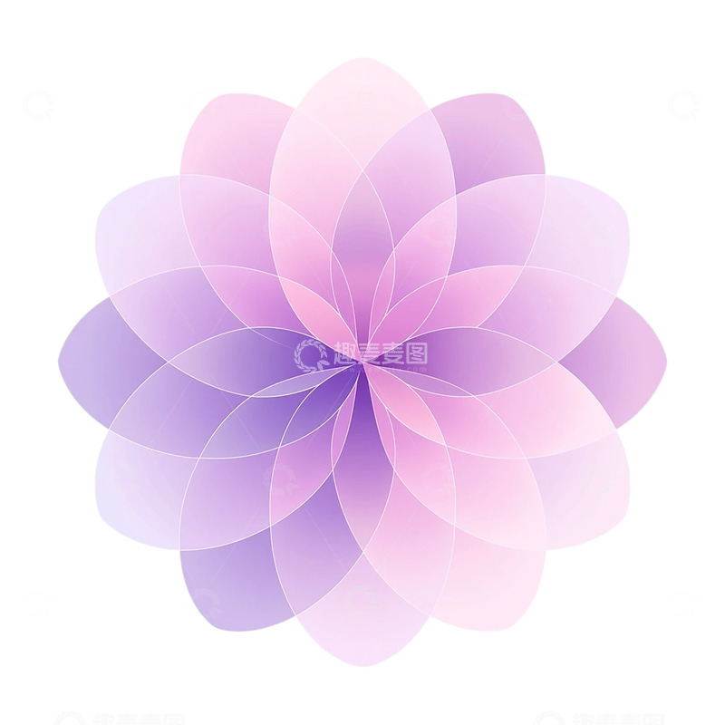 高清大图下载【趣麦麦图】幻彩花瓣的抽象奇境