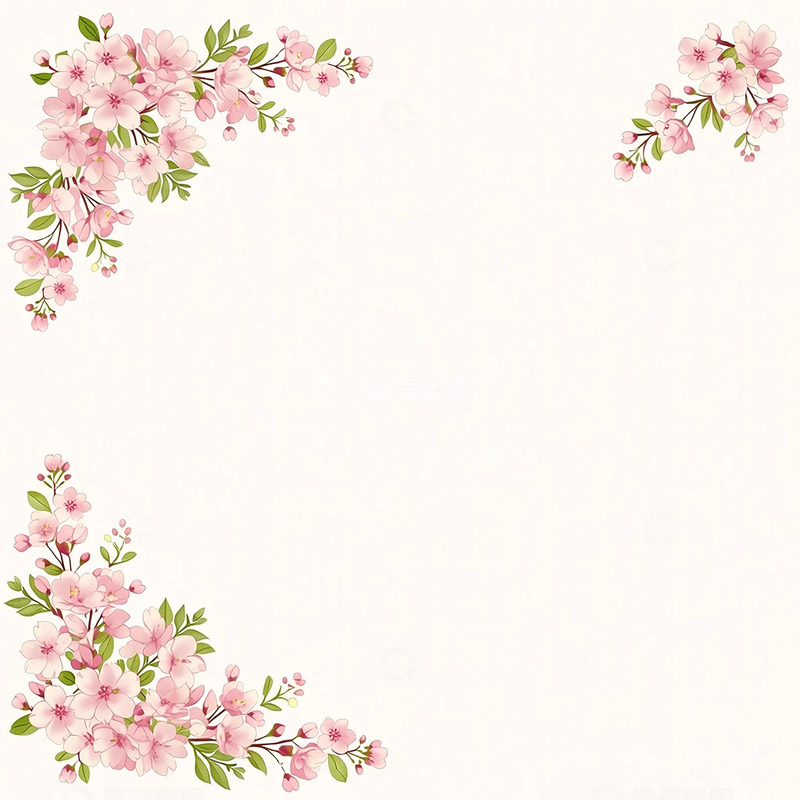 高清大图下载【趣麦麦图】春日花海角落梦幻装饰