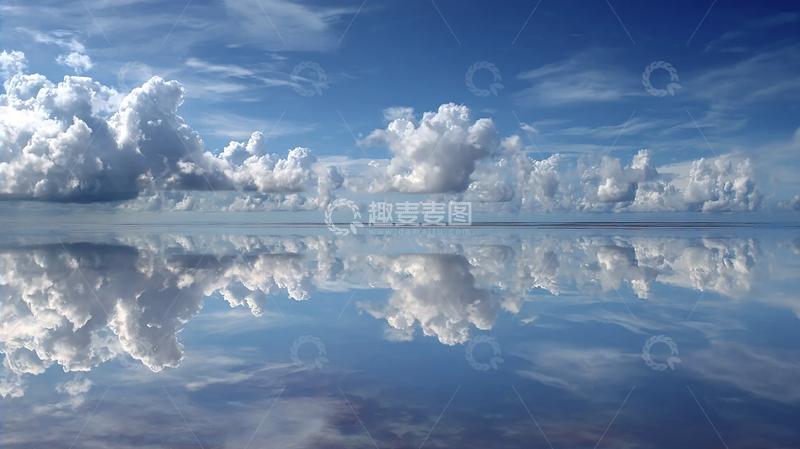 高清大图下载【趣麦麦图】蓝天白云的自然交响曲