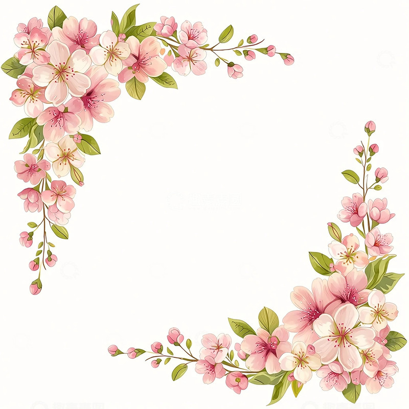 高清大图下载【趣麦麦图】春意盎然花角落装饰艺术