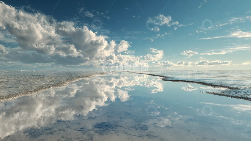 高清大图下载【趣麦麦图】天空倒映海洋的奇幻画卷