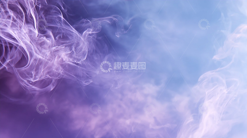 高清大图下载【趣麦麦图】-梦幻紫雾缭绕的神秘空间