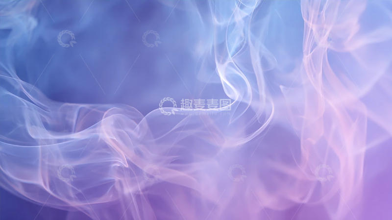 高清大图下载【趣麦麦图】梦幻紫色烟雾的迷离之境