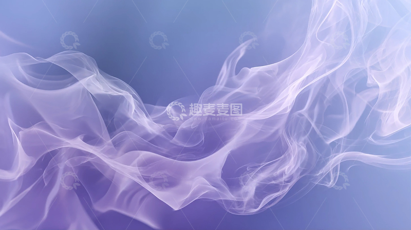 高清大图下载【趣麦麦图】梦幻缥缈的紫色烟雾飘渺