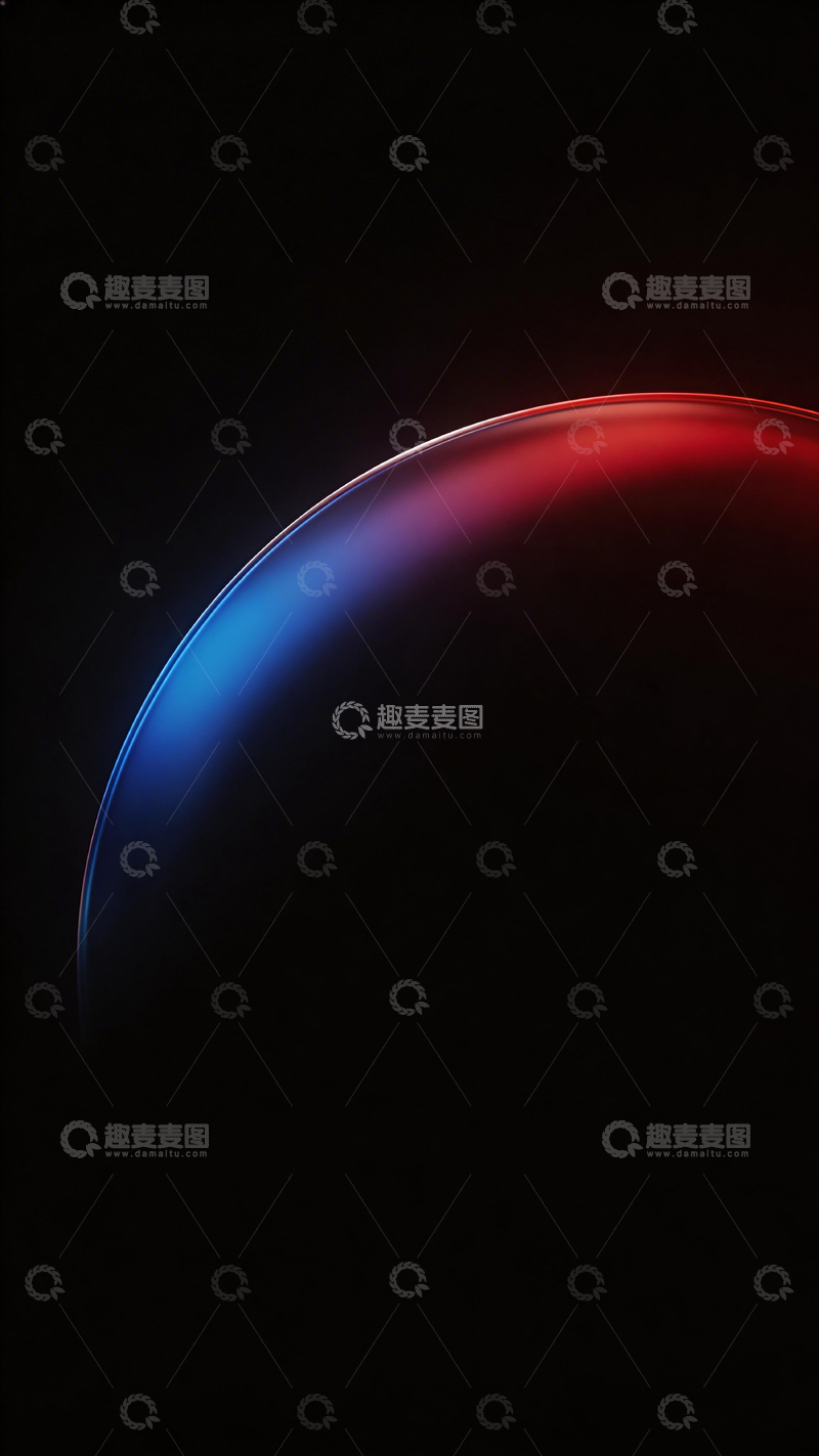 高清大图下载【趣麦麦图】科技感弧形光绘背景