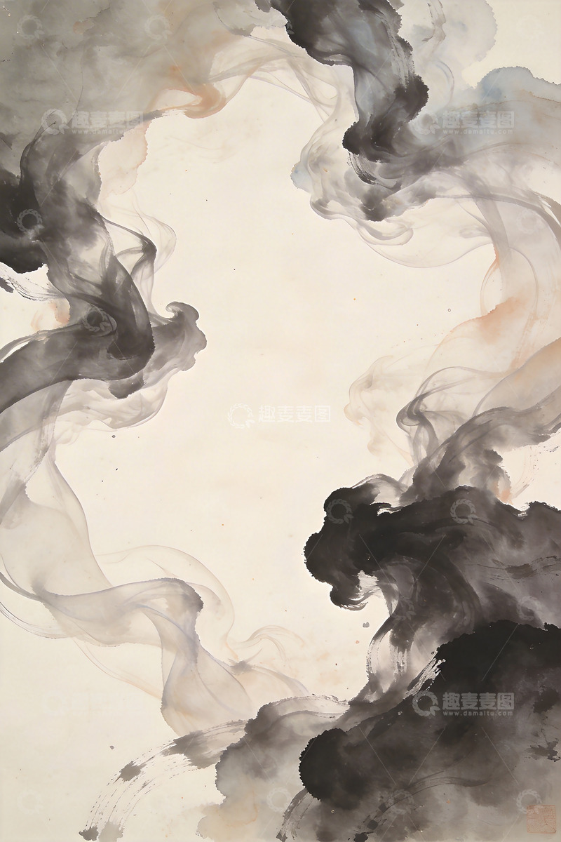 高清大图下载【趣麦麦图】水墨抽象艺术画作