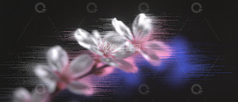 高清大图下载【趣麦麦图】梦幻樱花数字艺术