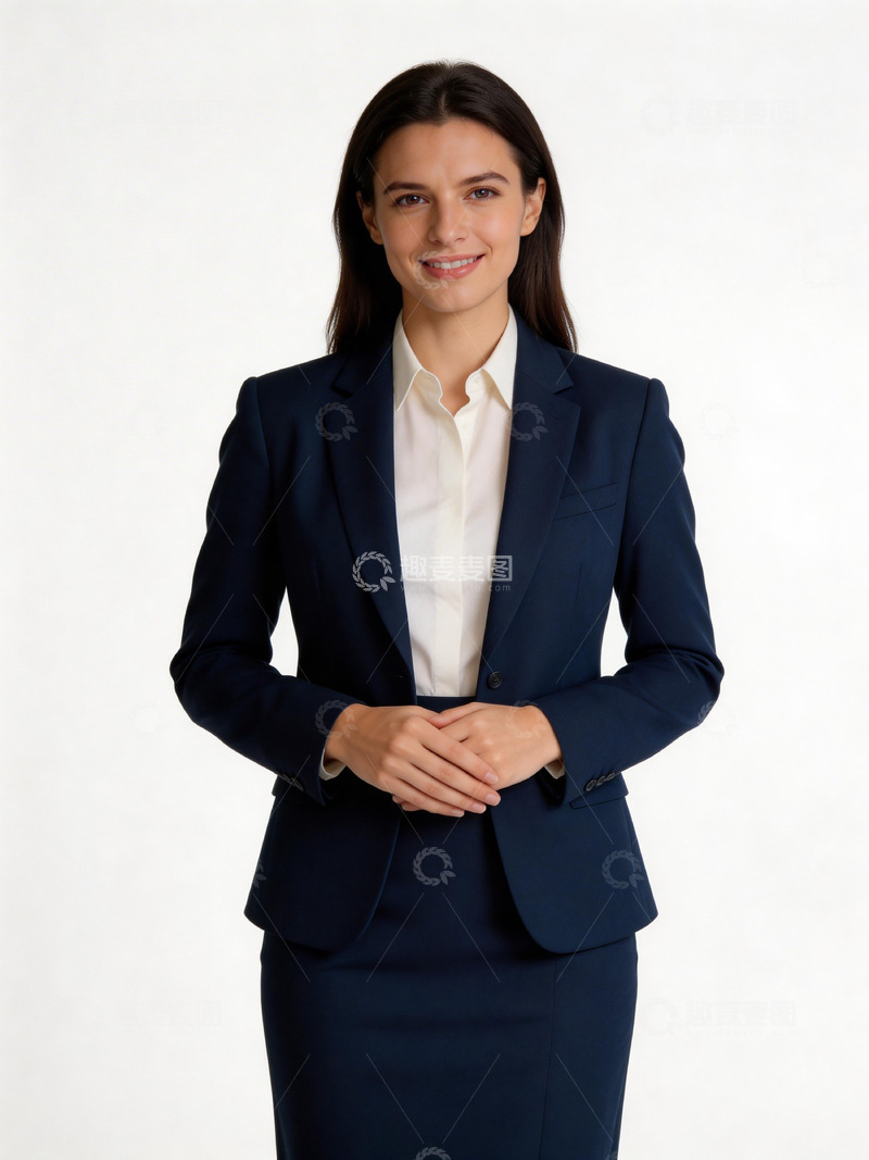高清大图下载【趣麦麦图】商务女性正装形象照素材