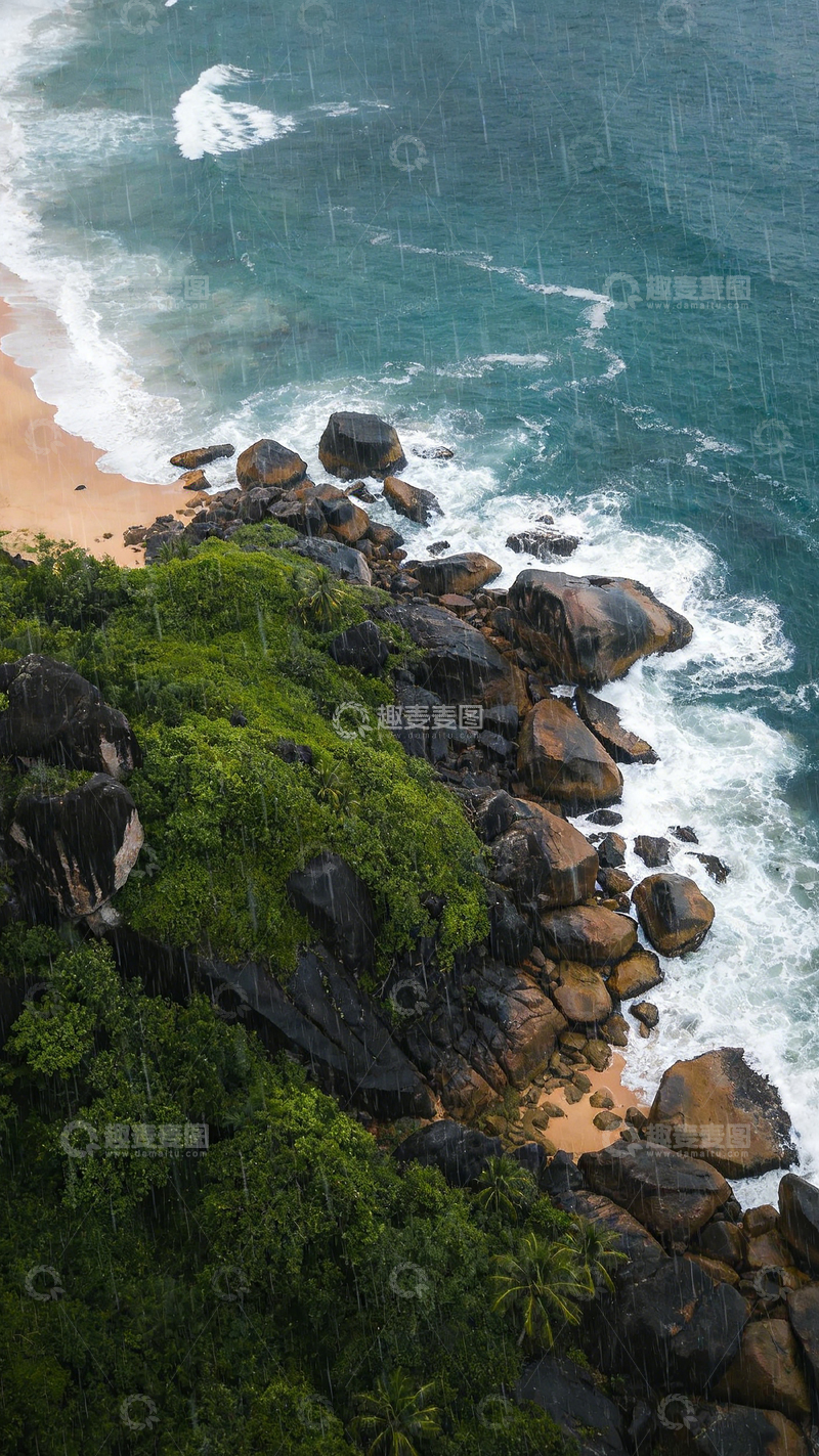 高清大图下载【趣麦麦图】热带小岛风光航拍