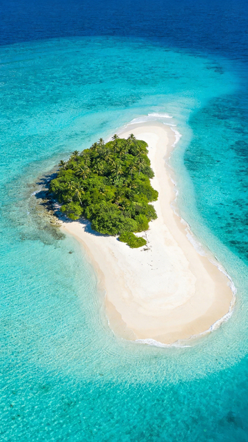 热带海岛航拍美景