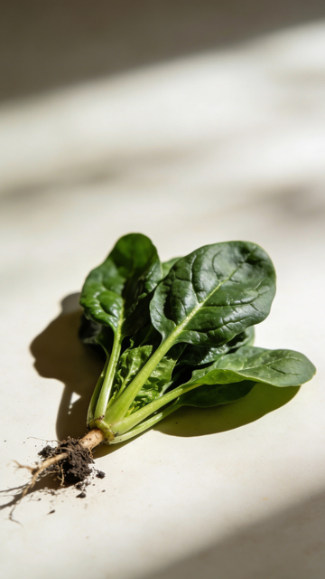 新鲜菠菜摄影图