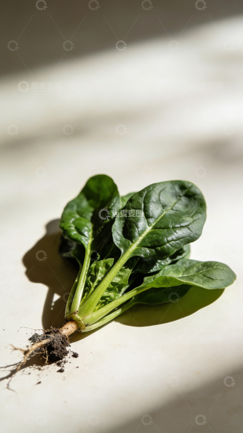 高清大图下载【趣麦麦图】-新鲜菠菜摄影图