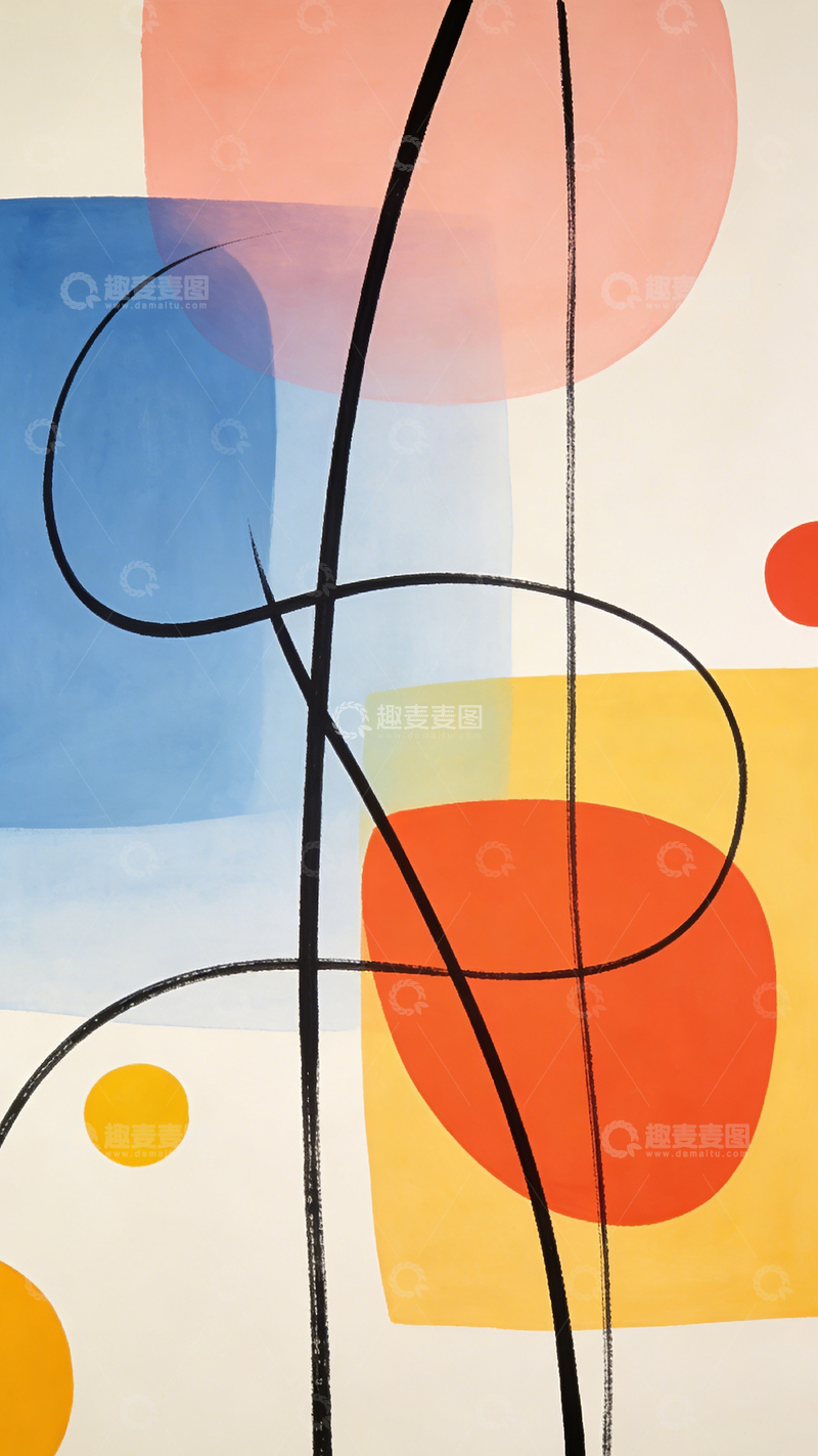 高清大图下载【趣麦麦图】抽象派几何图形艺术画作
