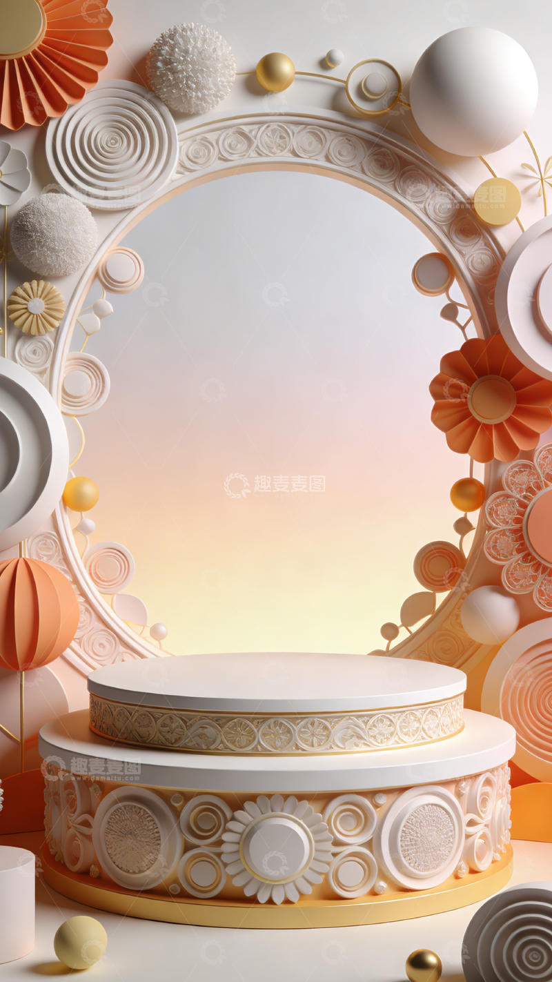 高清大图下载【趣麦麦图】精美装饰舞台场景设计