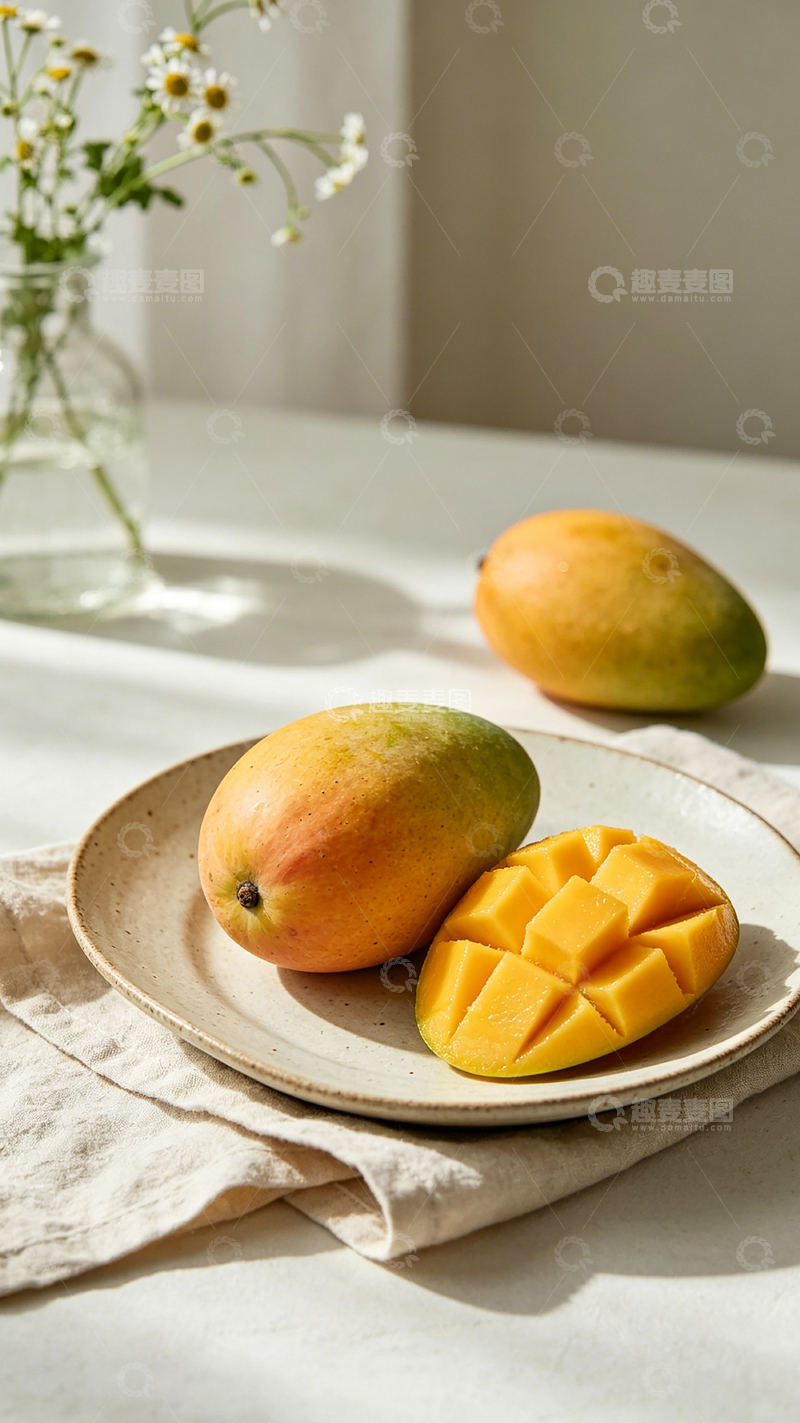 高清大图下载【趣麦麦图】清新芒果美食摄影