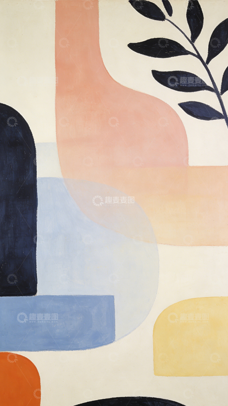 高清大图下载【趣麦麦图】抽象几何图形艺术画作