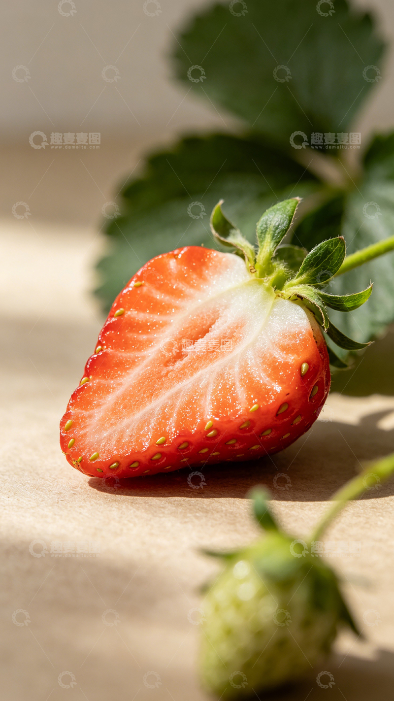 高清大图下载【趣麦麦图】新鲜草莓特写唯美