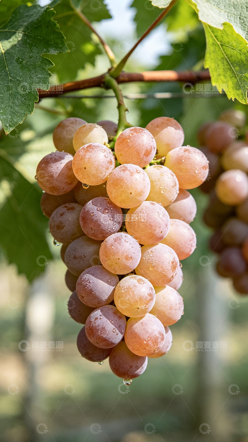 高清大图下载【趣麦麦图】葡萄丰收季新鲜果实摄影