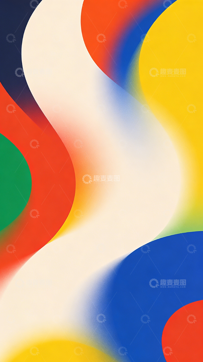 高清大图下载【趣麦麦图】抽象色彩流动艺术壁纸