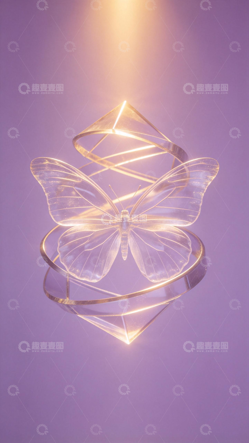 高清大图下载【趣麦麦图】梦幻蝴蝶灯饰设计