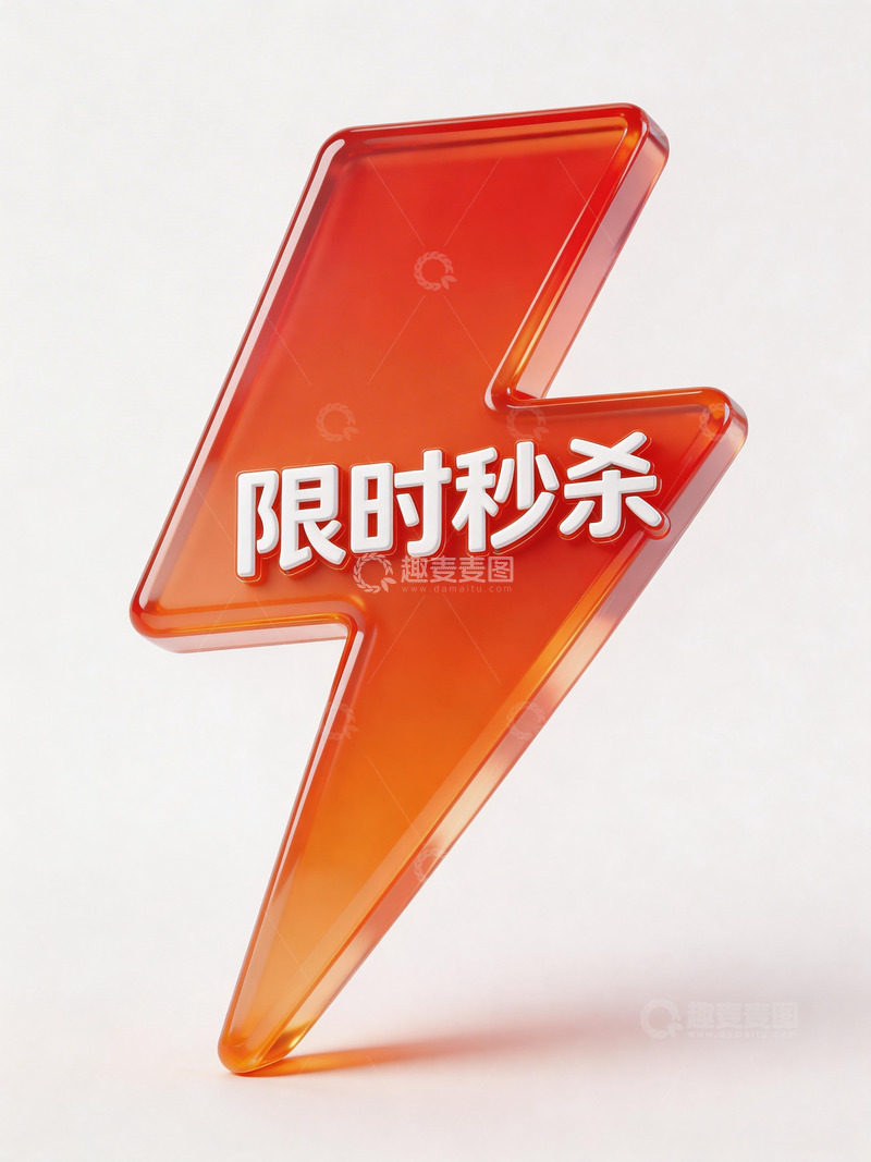 高清大图下载【趣麦麦图】闪电标志限时抢购