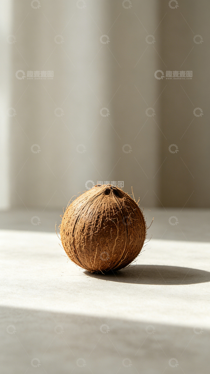 高清大图下载【趣麦麦图】简约椰子静物摄影