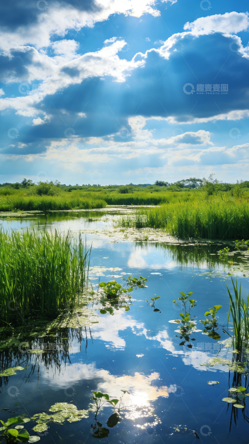 高清大图下载【趣麦麦图】湿地风光自然美景摄影图片