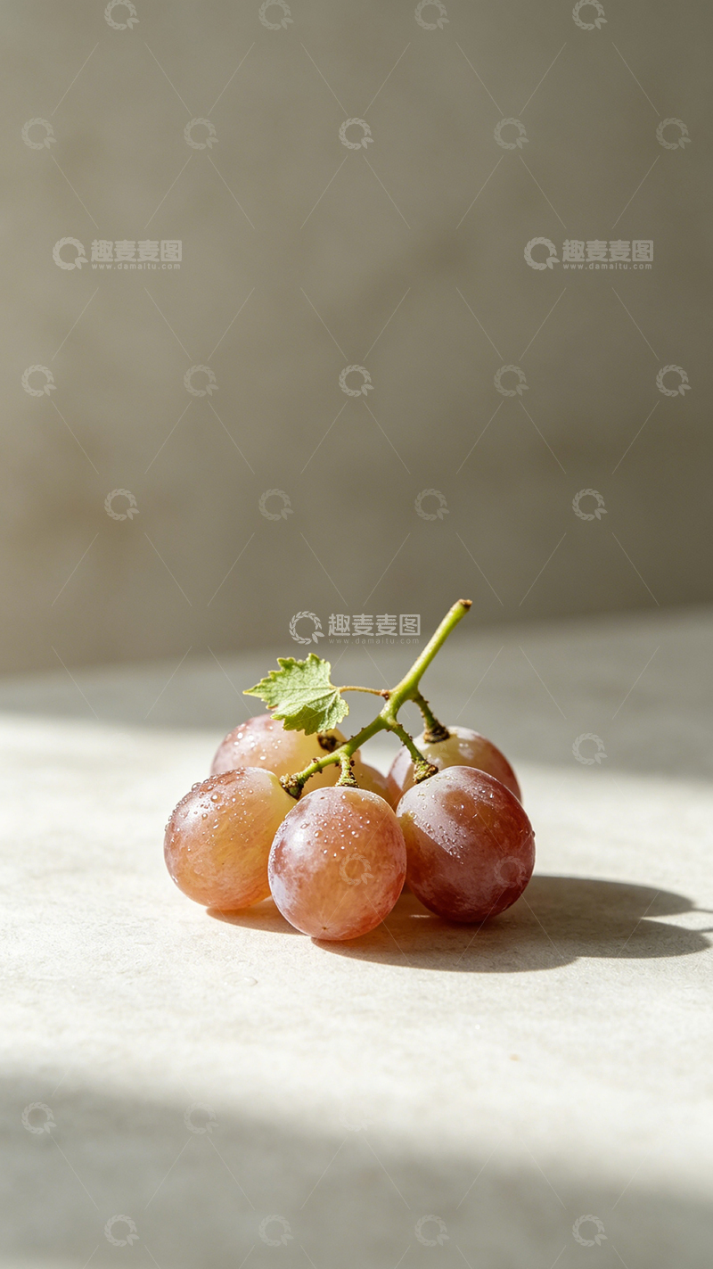 高清大图下载【趣麦麦图】简约风新鲜葡萄摄影图片
