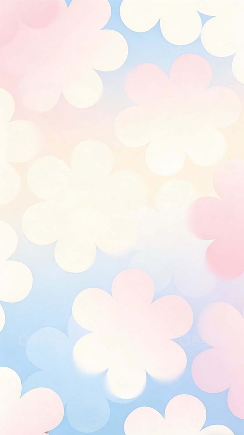 高清大图下载【趣麦麦图】梦幻花朵背景设计