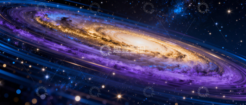 高清大图下载【趣麦麦图】银河星系科幻插画