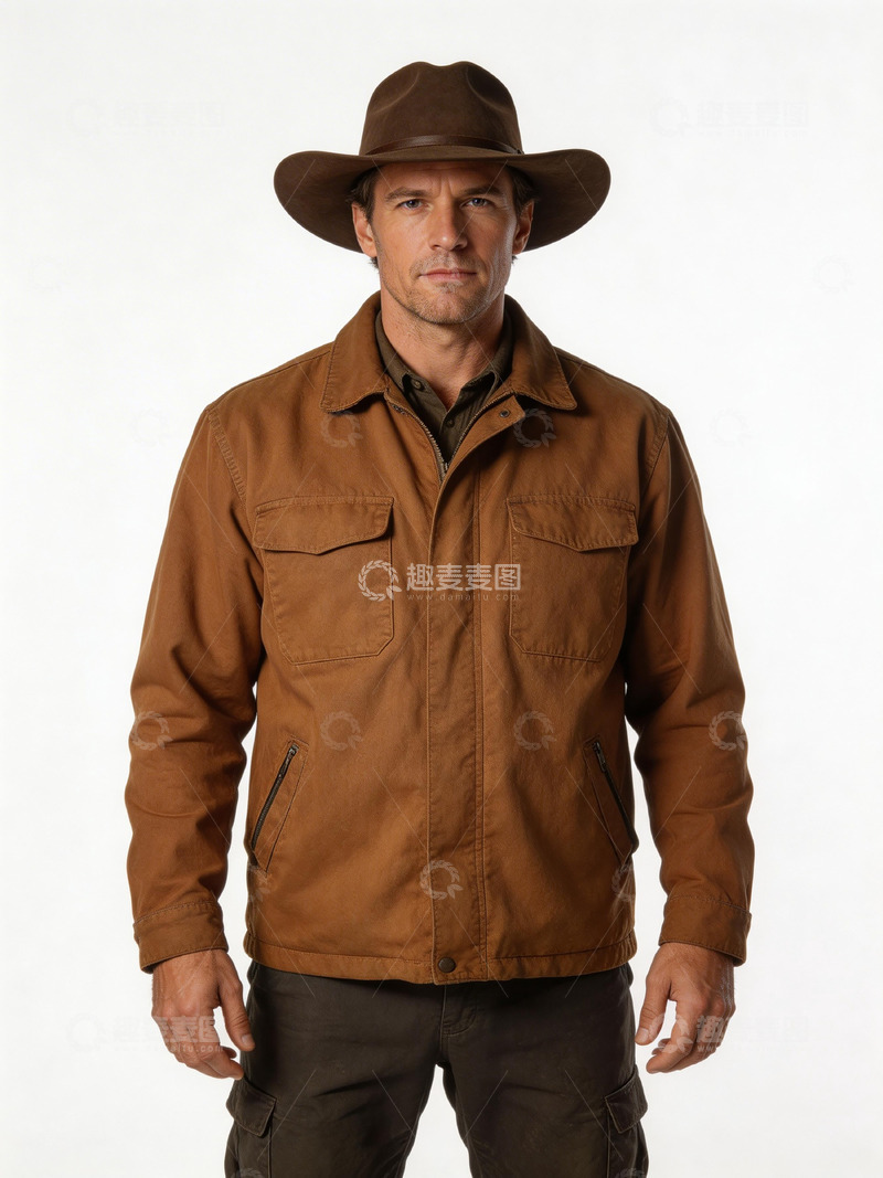 高清大图下载【趣麦麦图】西部牛仔装男性模特摄影