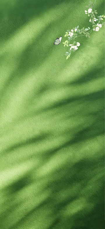 绿荫花影 蝶舞春和图