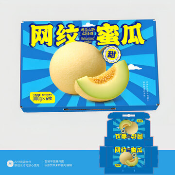蜜瓜通用包装甜瓜包装设计
