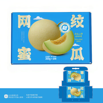 蜜瓜包装设计礼盒