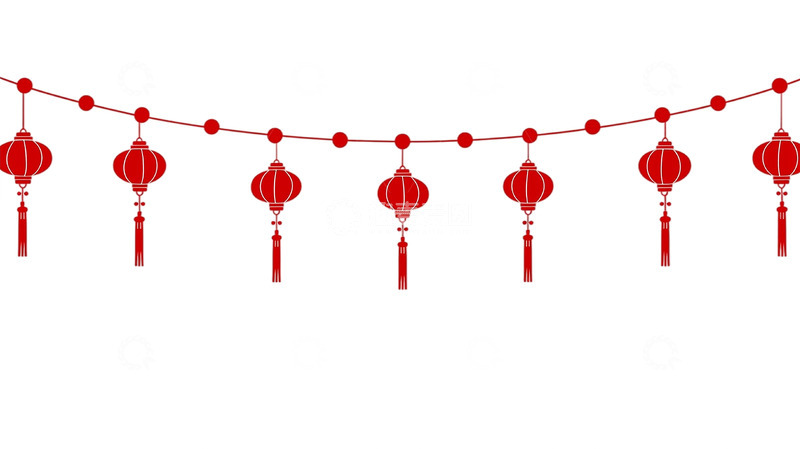 高清大图下载【趣麦麦图】灯笼流苏装饰的梦幻空间