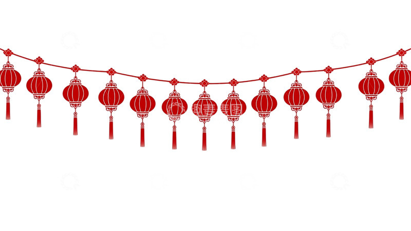 高清大图下载【趣麦麦图】灯笼流苏绚丽华丽幻想