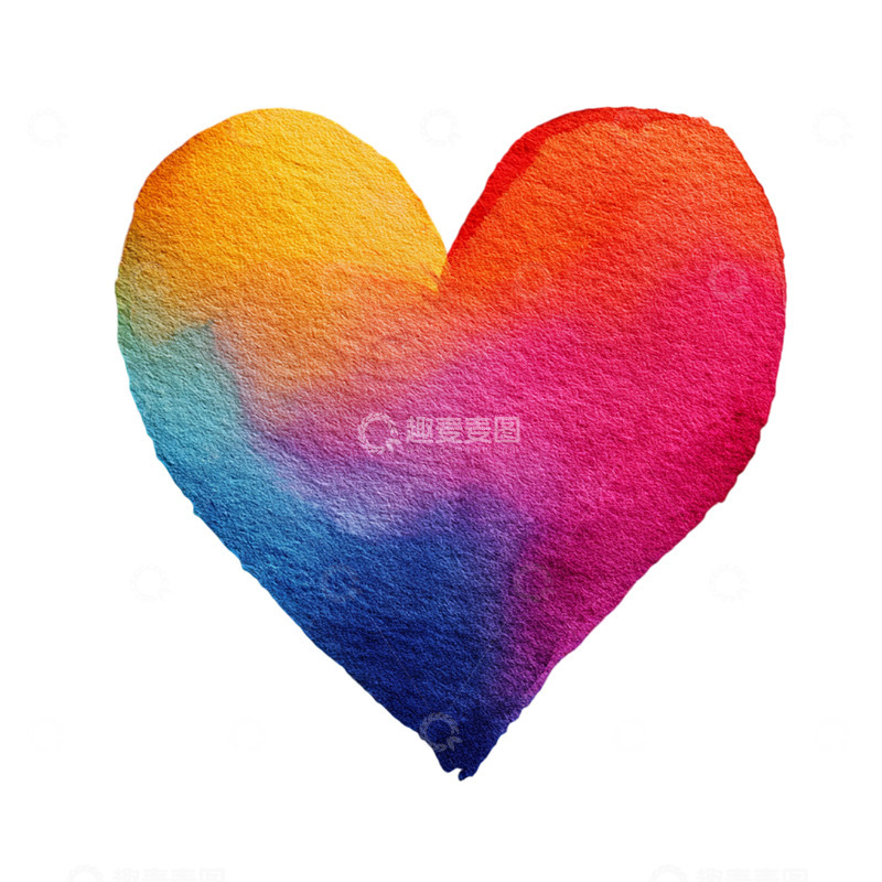 高清大图下载【趣麦麦图】彩虹心海的梦幻涂鸦奇遇