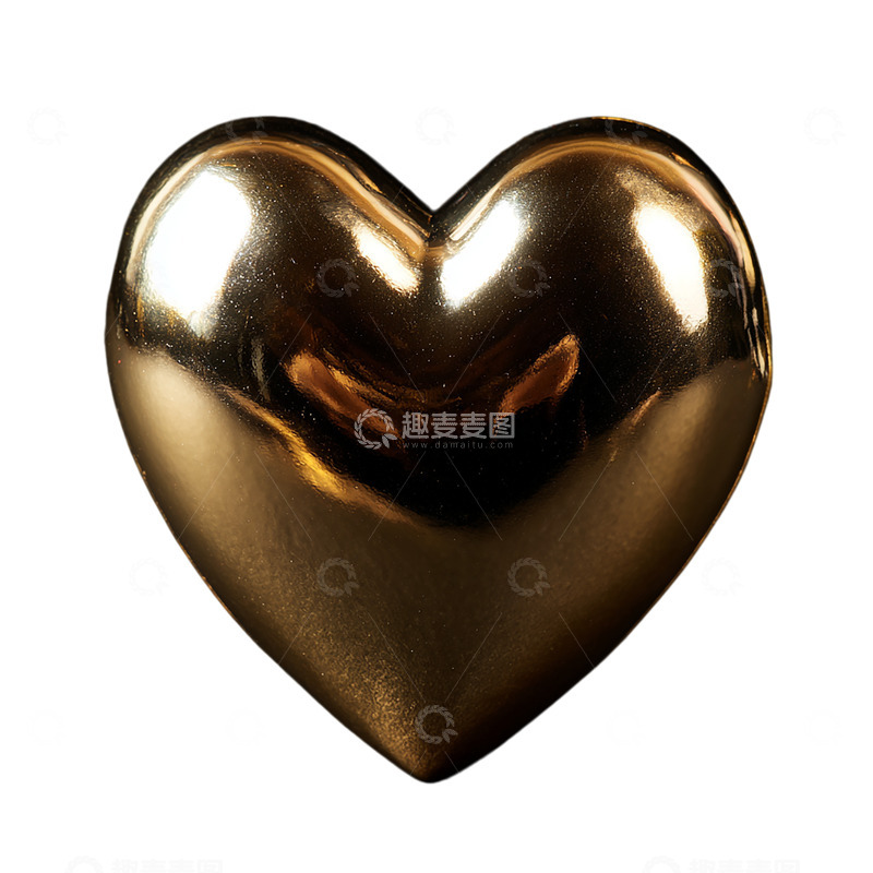 高清大图下载【趣麦麦图】金属光泽心形的极致奢华