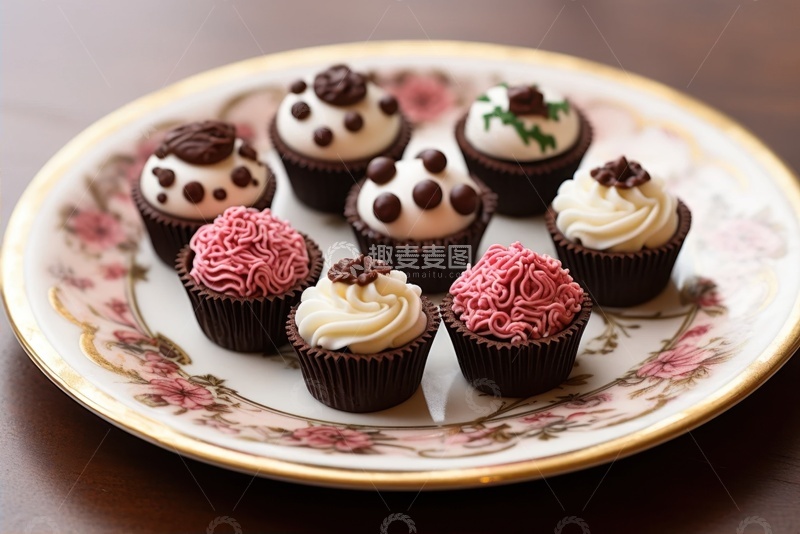 高清大图下载【趣麦麦图】-一盘美味的小蛋糕