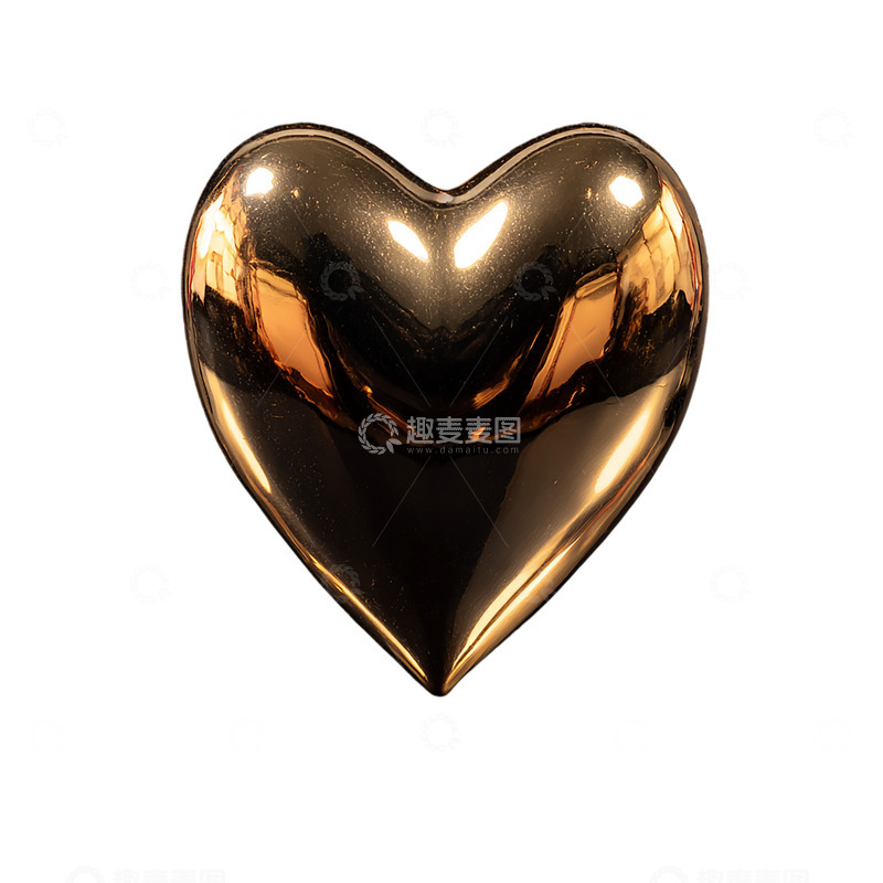 高清大图下载【趣麦麦图】金色光晕中的璀璨心形奇观