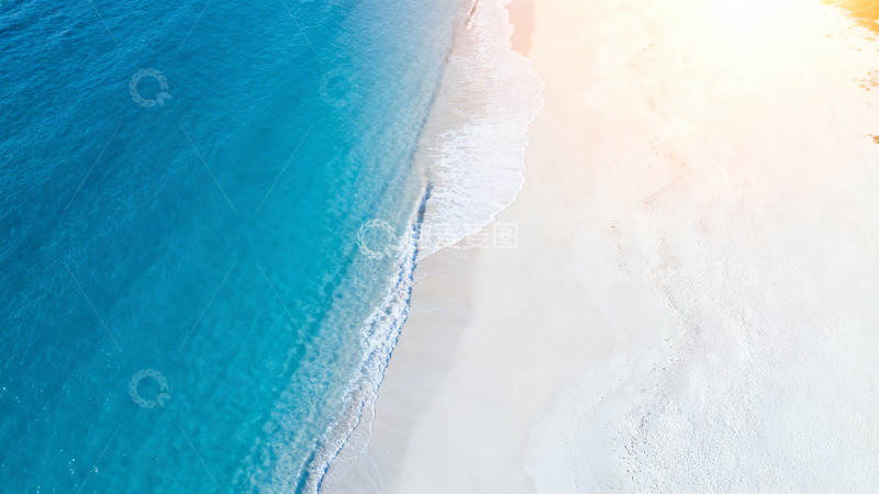 高清大图下载【趣麦麦图】海滩风光航拍美景