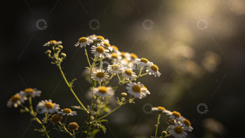 高清大图下载【趣麦麦图】光影小雏菊自然风景摄影
