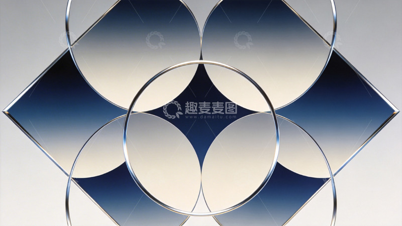 高清大图下载【趣麦麦图】对称玻璃花纹设计图案