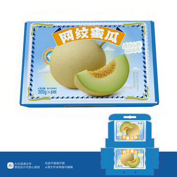 网纹蜜瓜包装礼盒